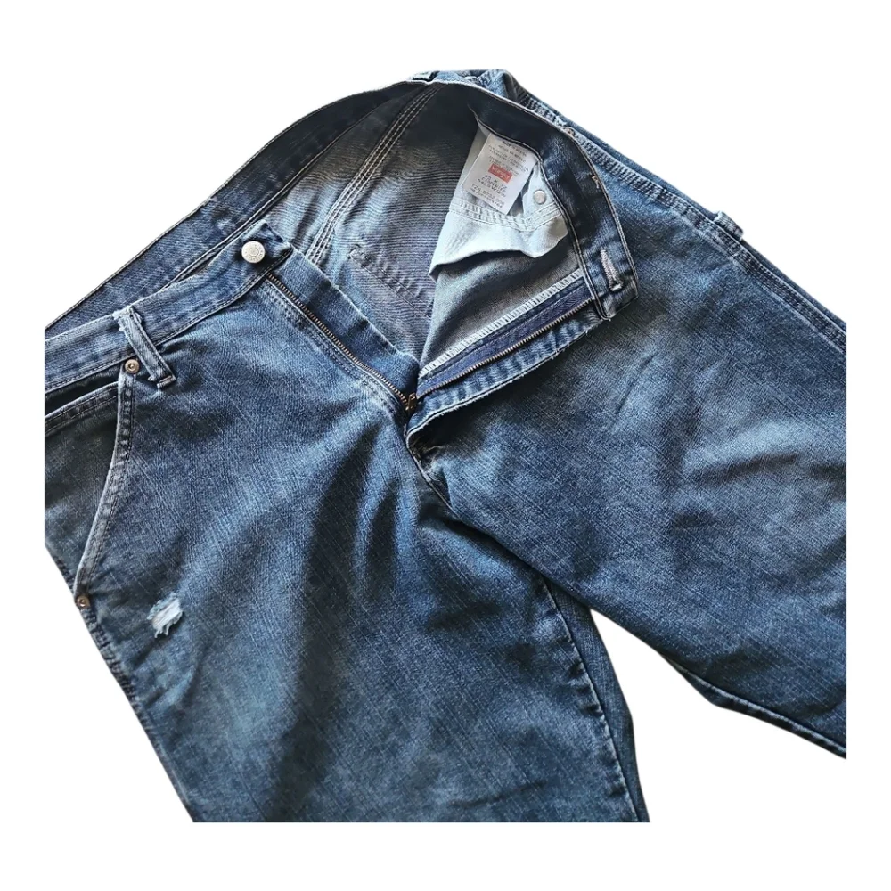 Wrangler Carpenter Utility Blue Jeans. Relaxed Loose Fit. Mens 32/32